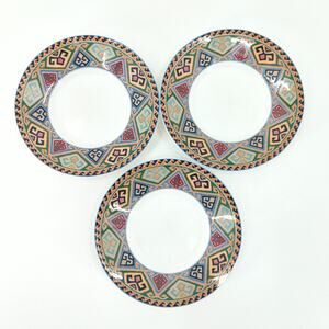 Christopher Stuart Optima La Brea China Saucer Tea Cup Plates Southwest VTG FLAW